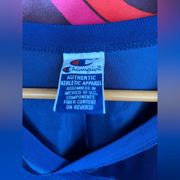 Vintage Champion Drew Bledsoe New England Patriots Jersey 11 Blue NFL Football - Picture 6 of 11